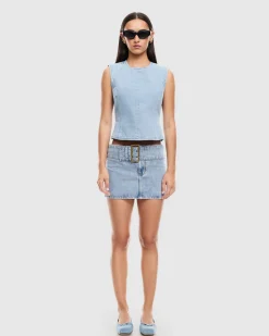 Uma Mini Denim Skirt