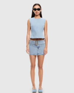 Uma Mini Denim Skirt