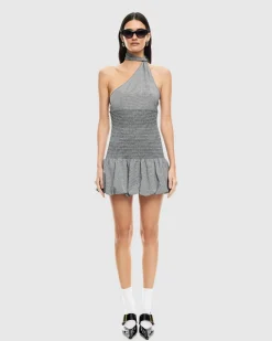 Un Tutu Mini Dress Onyx Gingham