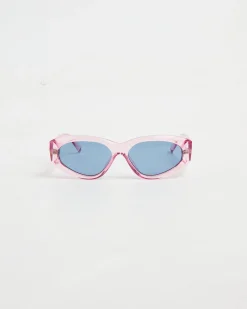 Under Wraps Sunglasses in Pink/Teal Mono