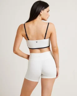 Underbust Contrast Tank Top in Storm White