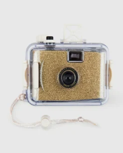 Underwater Camera Glitter Gold