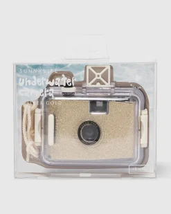 Underwater Camera Glitter Gold