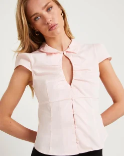 Valeria Keyhole Shirt