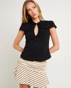 Valeria Keyhole Shirt