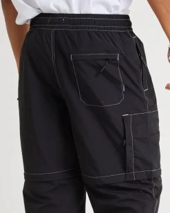 Valley Recycled Zip Off Spray Pants Black
