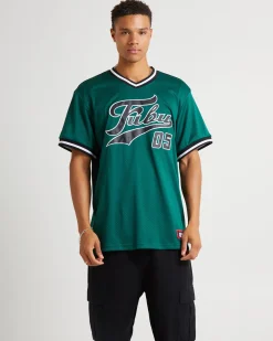 Varsity Mesh T-Shirt Dark Green