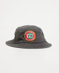 VB Cotton Twill Bucket Hat in Charcoal
