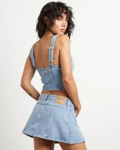 Veda Denim Corset Top