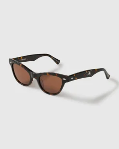 Veil Sunglasses Dark Tortoise Polished/Bronze