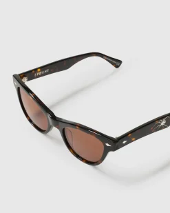 Veil Sunglasses Dark Tortoise Polished/Bronze