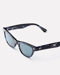 Veil Sunglasses in Blue Tortoise/Blue