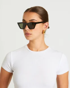 Velodrome Sunglasses in Black/Khaki Mono