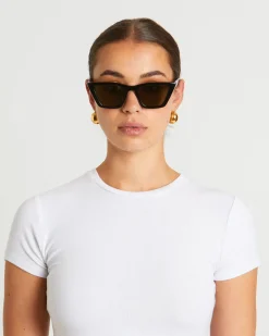 Velodrome Sunglasses in Black/Khaki Mono