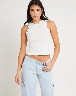 Vera Eyelet Tank Top