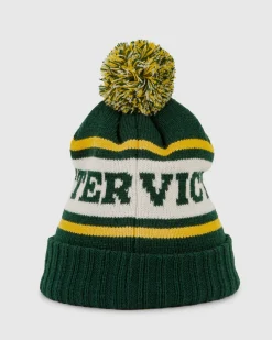 Victoria Bitter Leather Patch Leroy Beanie