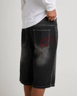 Washed Black Jumbo Jorts