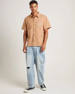 Workgear Denim Shirt in Almond