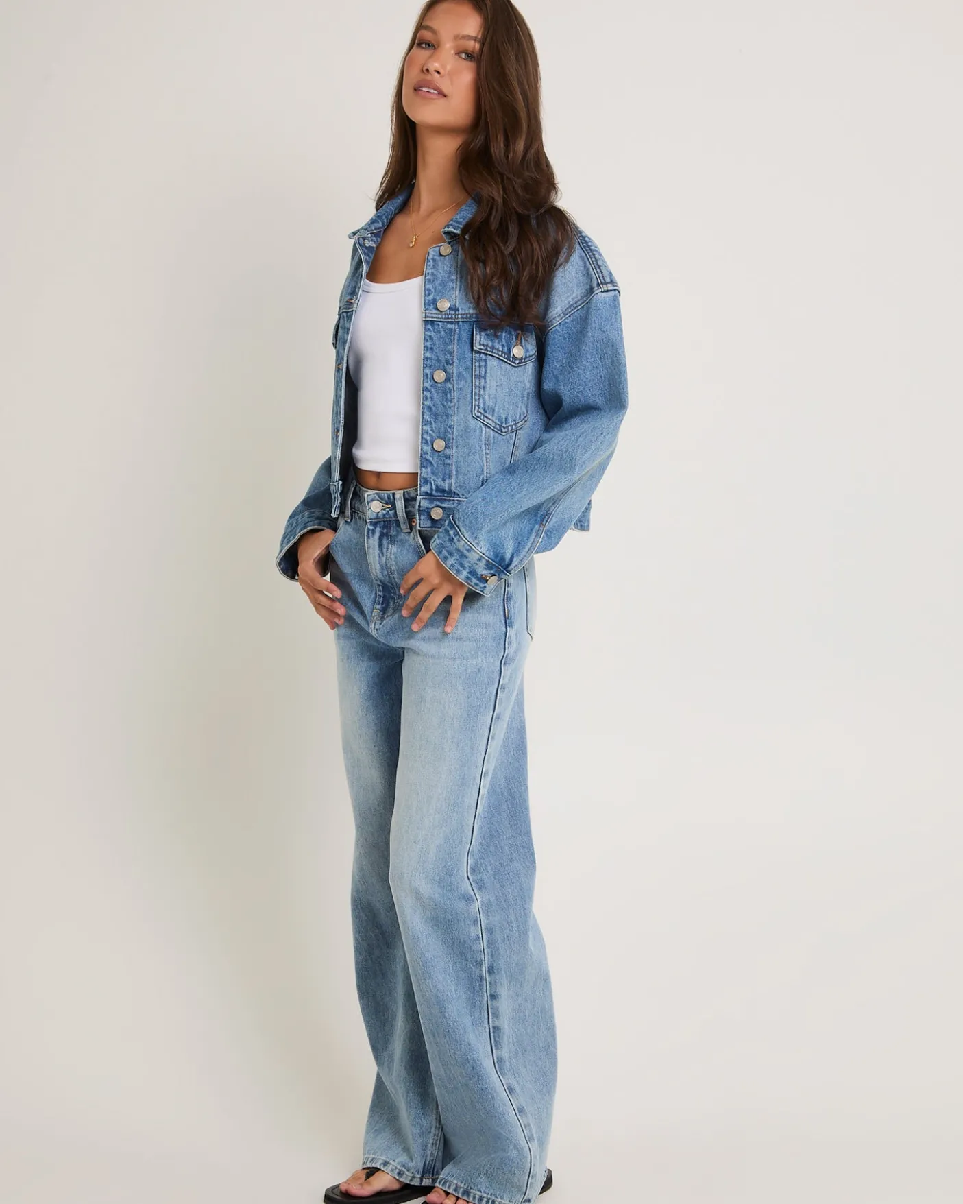 Wren High & Wide Denim Jeans