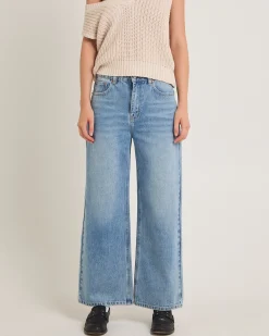 Wren High & Wide Denim Jeans Petite