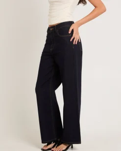 Wren High & Wide Denim Jeans Petite