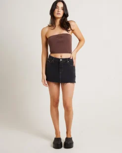 Yardage Bandeau Top in Brown
