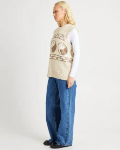 Yin & Yang Slouch Knot Vest Coco Sands