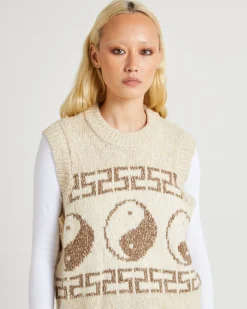 Yin & Yang Slouch Knot Vest Coco Sands