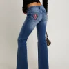 Y2K Low Flare Bedazzle Denim Jeans
