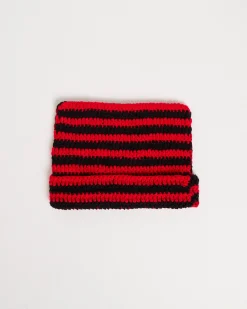 Y2K Striped Ear Beanie
