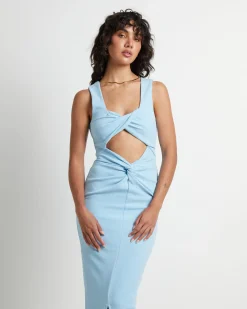 Zariah Maxi Dress in Blue