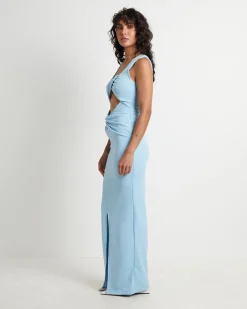 Zariah Maxi Dress in Blue