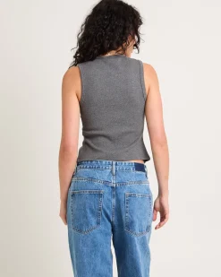 Zoe Button Front Tank Top
