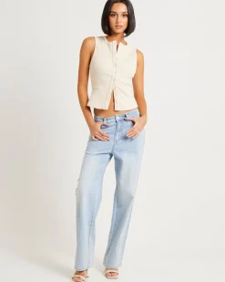Zoe Button Front Tank Top