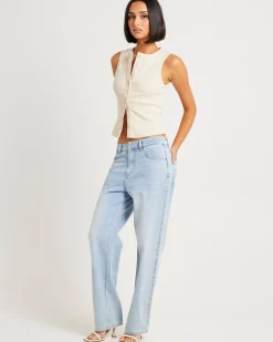 Zoe Button Front Tank Top