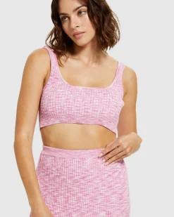 Zoey Space Dye Knit Crop Top