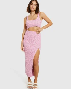 Zoey Space Dye Knit Crop Top