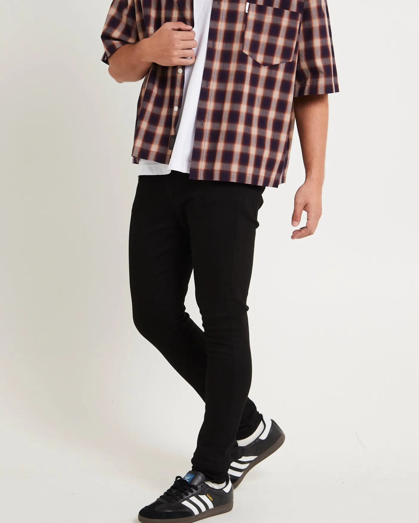 Z-One Skinny Denim Jeans True Black